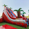 22ft Crimson Bay Single Lane Inflatable Water Slide With Slip & Slide - BounceWave Inflatable Sales