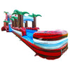 22ft Crimson Bay Single Lane Inflatable Water Slide With Slip & Slide - BounceWave Inflatable Sales