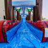 22ft Crimson Bay Single Lane Inflatable Water Slide With Slip & Slide - BounceWave Inflatable Sales