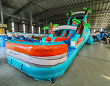 22ft Fiji Falls Commercial Single Lane Inflatable Water Slide - BounceWave Inflatable Sales