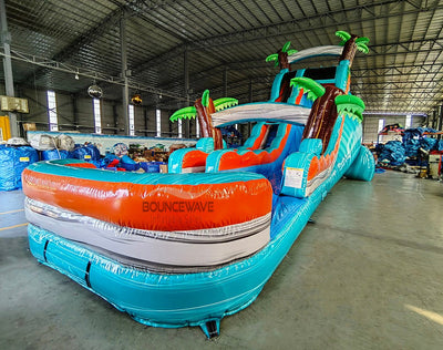 22ft Fiji Falls Commercial Single Lane Inflatable Water Slide - BounceWave Inflatable Sales