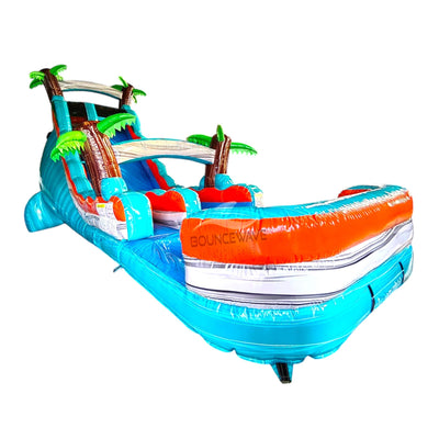 22ft Fiji Falls Commercial Single Lane Inflatable Water Slide - BounceWave Inflatable Sales