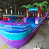 22ft Purple Plunge Teal Single Lane Inflatable Water Slide With Slip & Slide - BounceWave Inflatable Sales