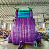 22ft Purple Plunge Teal Single Lane Inflatable Water Slide With Slip & Slide - BounceWave Inflatable Sales