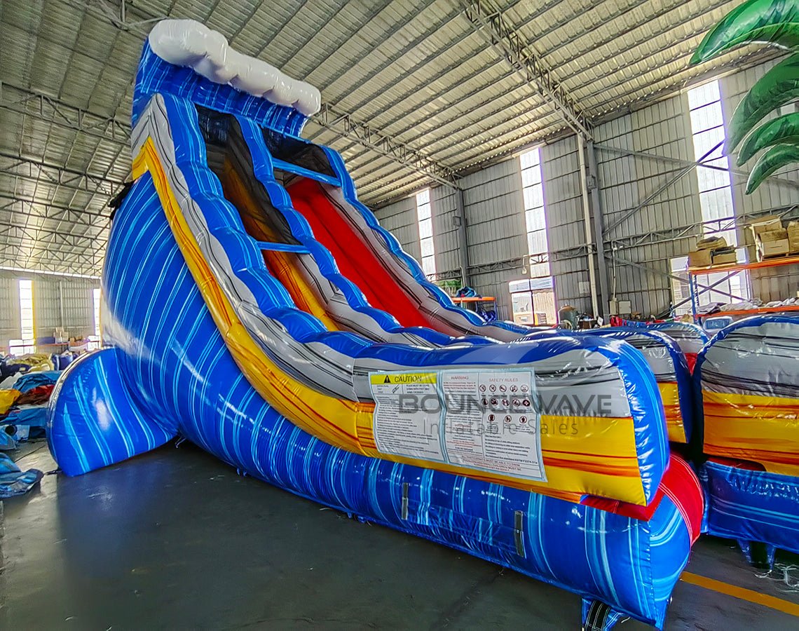 22ft Rip Curl Single Lane Inflatable Water Slide With Slip & Slide - BounceWave Inflatable Sales