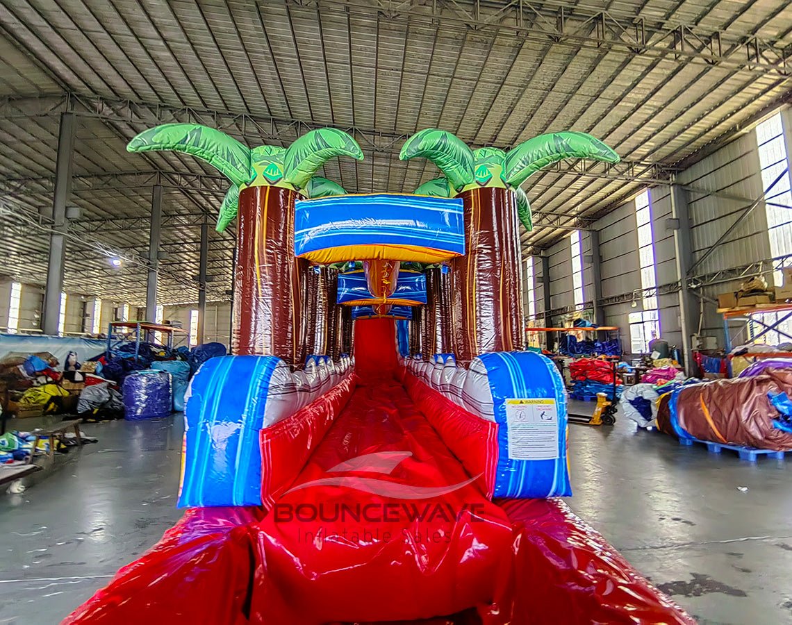 22ft Rip Curl Single Lane Inflatable Water Slide With Slip & Slide - BounceWave Inflatable Sales