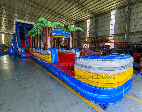 22ft Rip Curl Single Lane Inflatable Water Slide With Slip & Slide - BounceWave Inflatable Sales