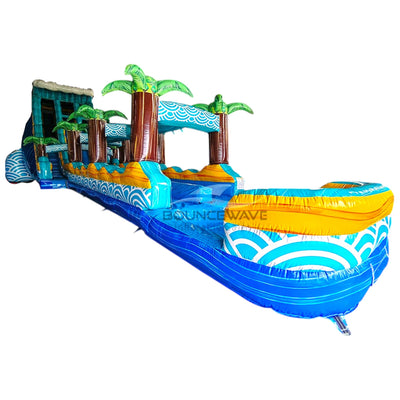 24ft Akua Falls Dual Lane 2pc Commercial Water Slide with Inflatable Slip & Slide - BounceWave Inflatable Sales