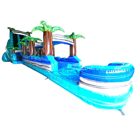 24ft Bahama DL 2pc Commercial Water Slide with Inflatable Slip & Slide - BounceWave Inflatable Sales