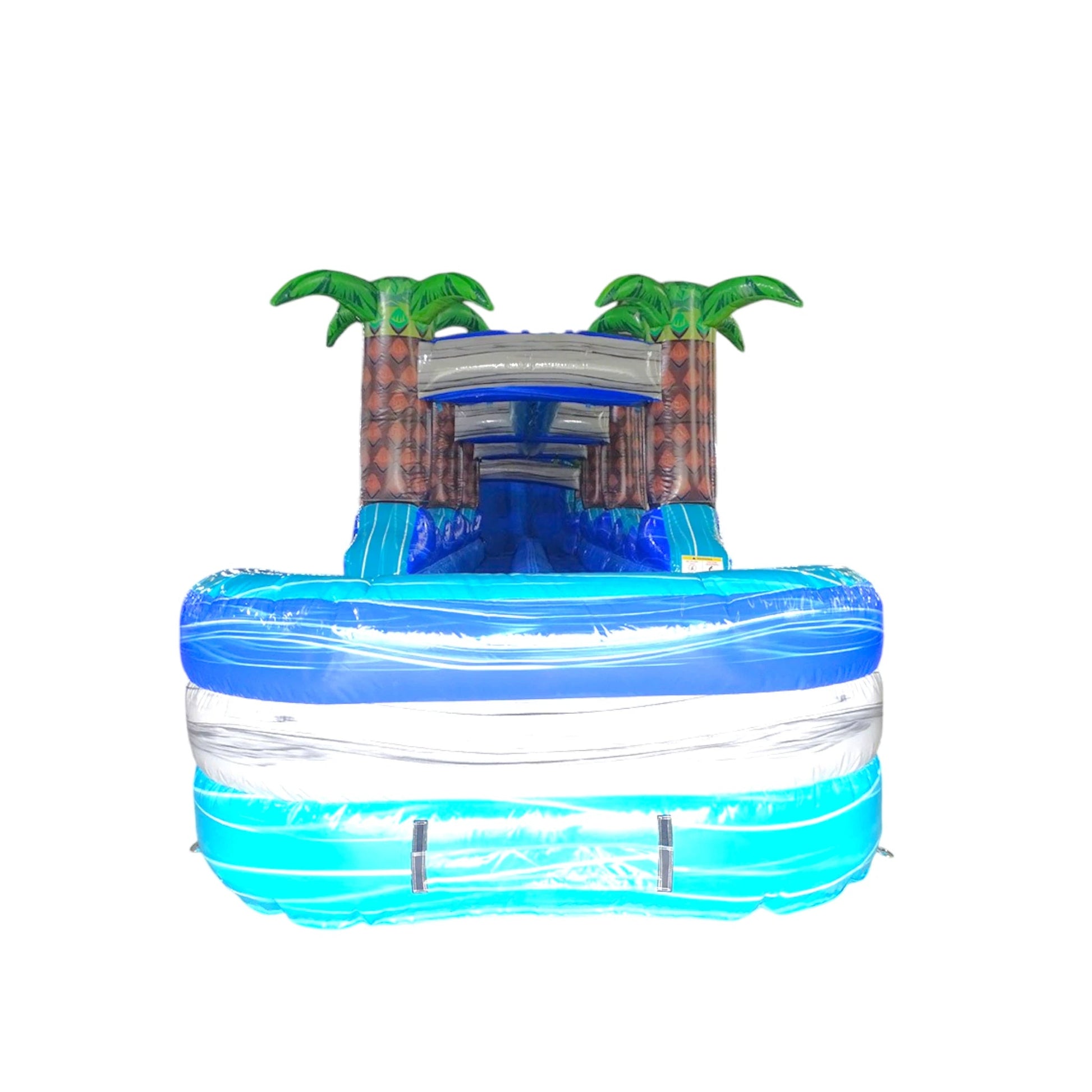 24ft Bahama DL 2pc Commercial Water Slide with Inflatable Slip & Slide - BounceWave Inflatable Sales