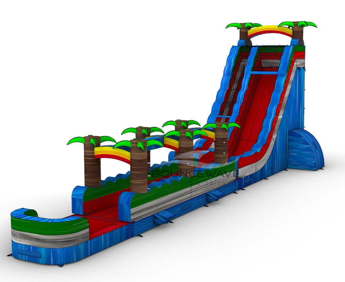 24ft Baja Splash Single Lane 2 - Piece Water Slide with Slip & Slide - BounceWave Inflatable Sales