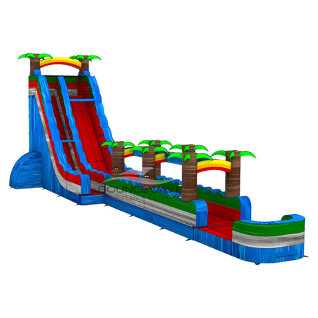 24ft Baja Splash Single Lane 2 - Piece Water Slide with Slip & Slide - BounceWave Inflatable Sales