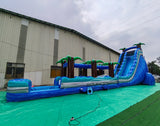 24ft Cayman Crush Single Lane Water Slide – Slip N Slide - BounceWave Inflatable Sales
