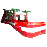 24ft Crimson Bay DL 2pc Commercial Water Slide with Inflatable Slip & Slide - BounceWave Inflatable Sales