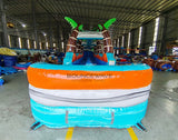 24ft Fiji Falls Dual Lane 2pc Commercial Water Slide with Inflatable Slip & Slide - BounceWave Inflatable Sales