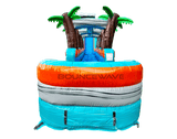 24ft Fiji Palms Single Lane 2 - Piece Water Slide with Slip & Slide - BounceWave Inflatable Sales