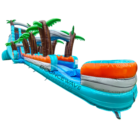 24ft Fiji Palms Single Lane Water Slide – Slip N Slide - BounceWave Inflatable Sales