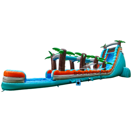 24ft Fiji Palms Single Lane Water Slide – Slip N Slide - BounceWave Inflatable Sales