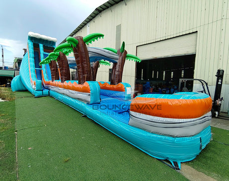 24ft Fiji Wave Single Lane 2 - Piece Water Slide with Slip & Slide - BounceWave Inflatable Sales