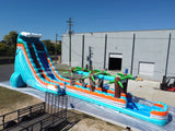 24ft Fiji Wave Single Lane 2 - Piece Water Slide with Slip & Slide - BounceWave Inflatable Sales