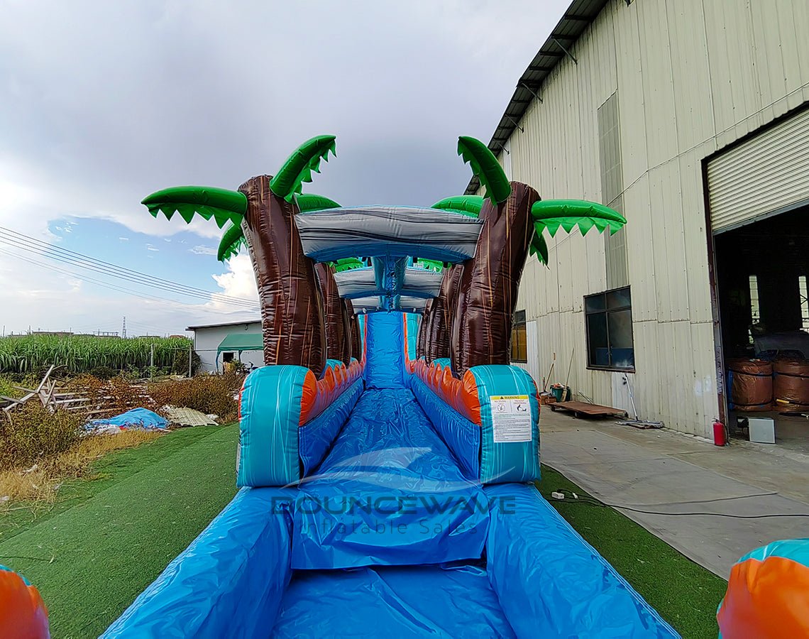 24ft Fiji Wave Single Lane 2 - Piece Water Slide with Slip & Slide - BounceWave Inflatable Sales