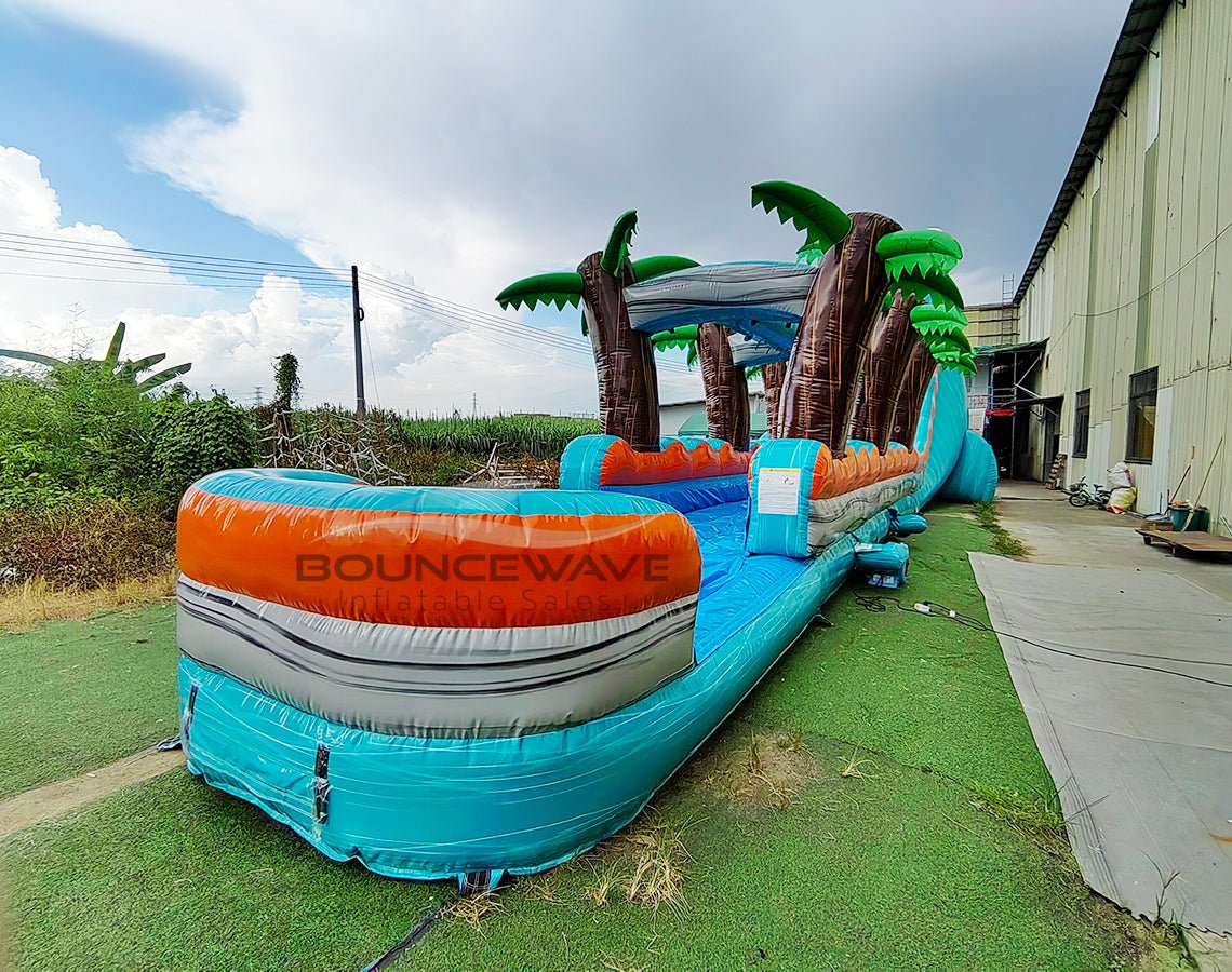24ft Fiji Wave Single Lane 2 - Piece Water Slide with Slip & Slide - BounceWave Inflatable Sales