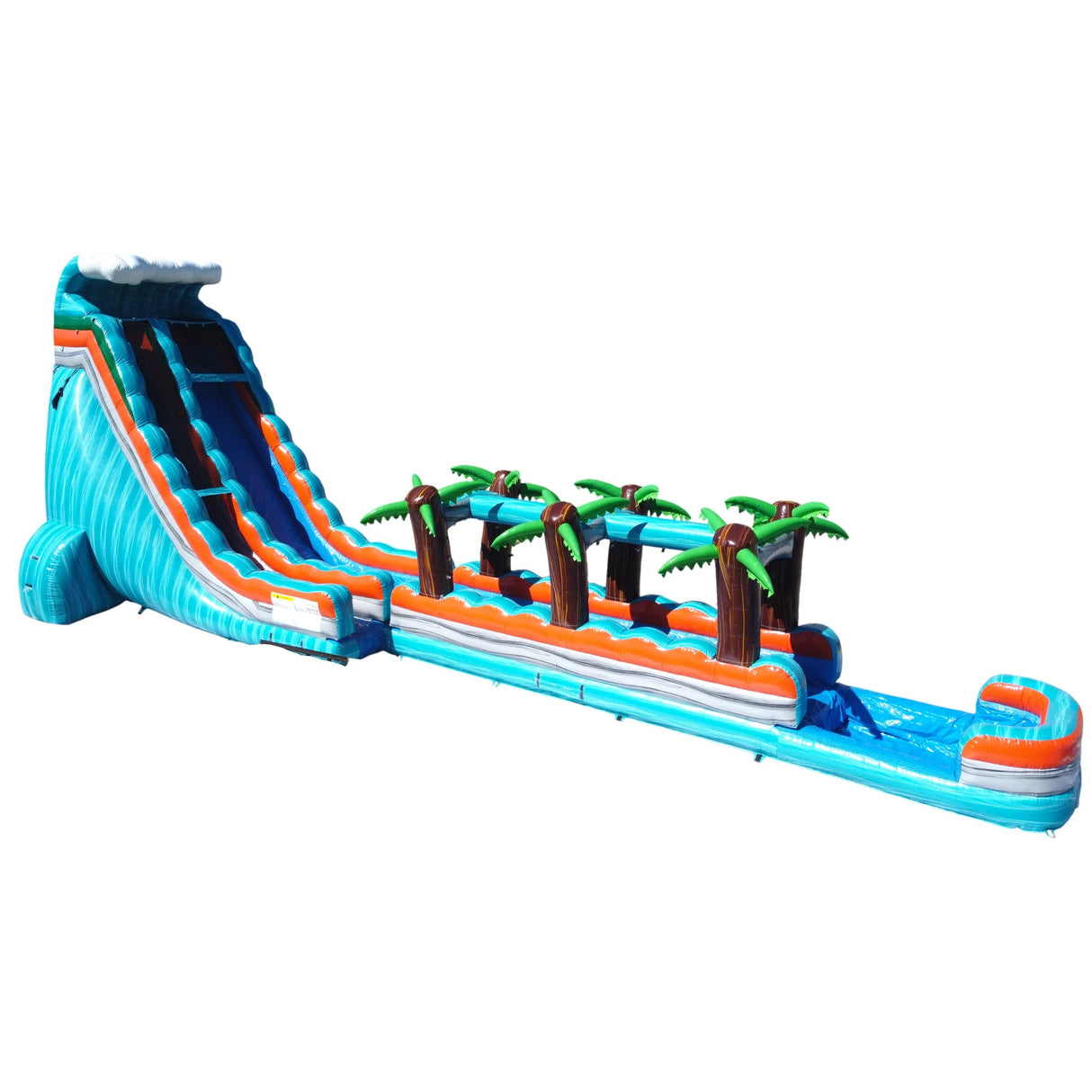 24ft Fiji Wave Single Lane 2 - Piece Water Slide with Slip & Slide - BounceWave Inflatable Sales