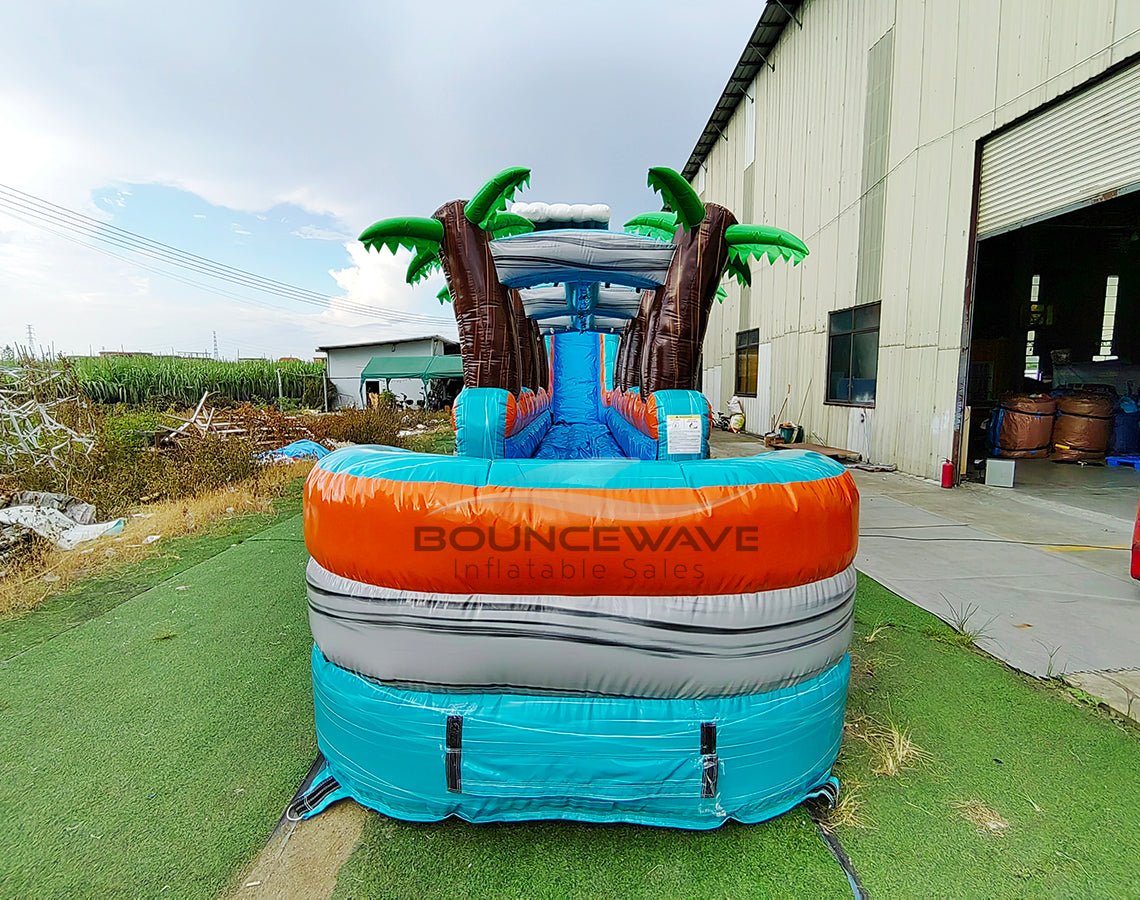 24ft Fiji Wave Single Lane 2 - Piece Water Slide with Slip & Slide - BounceWave Inflatable Sales