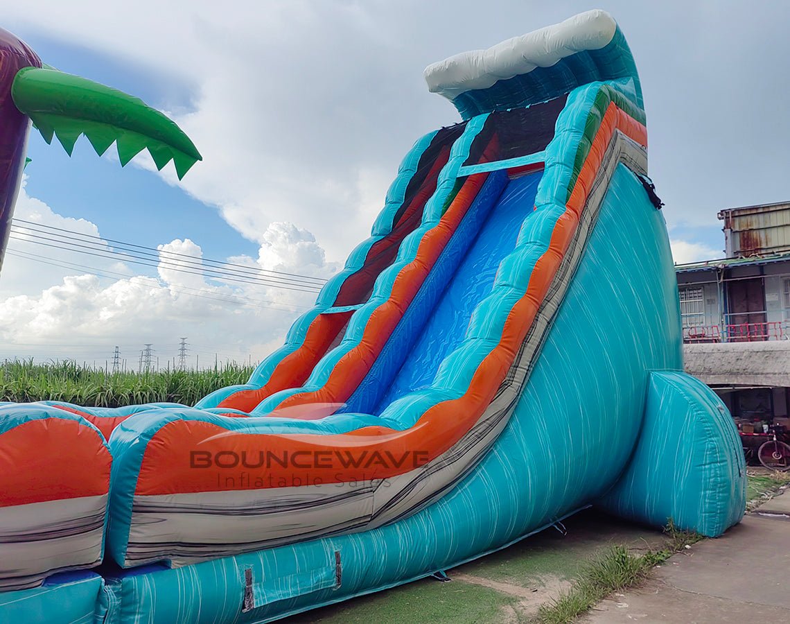 24ft Fiji Wave Single Lane 2 - Piece Water Slide with Slip & Slide - BounceWave Inflatable Sales