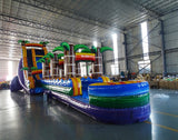 24ft Goombay Single Lane Inflatable Water Slide With Slip & Slide - BounceWave Inflatable Sales