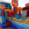 24ft Poseidon Plunge Dual Lane 2pc Commercial Water Slide with Inflatable Slip & Slide - BounceWave Inflatable Sales