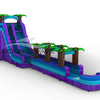 24ft Purple Plunge Teal Single Lane Inflatable Water Slide With Slip & Slide - BounceWave Inflatable Sales