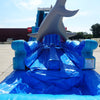 24ft Rogue Great White Dual Lane 2pc Commercial Water Slide with Inflatable Slip & Slide - BounceWave Inflatable Sales