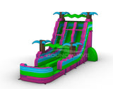 18ft GlowRider Dual Lane Hybrid Water Slide