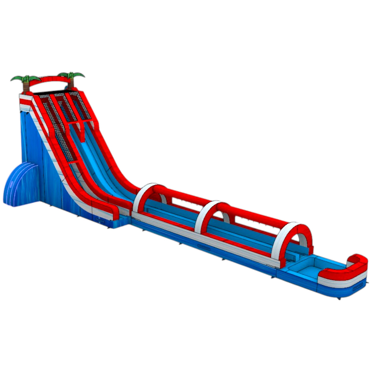 27ft American Thunder Dual Lane 2-Piece Water Slide With Slip & Slide