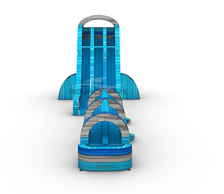 27ft Bahama Blast Dual Lane 2 - Piece Water Slide With Slip & Slide - BounceWave Inflatable Sales