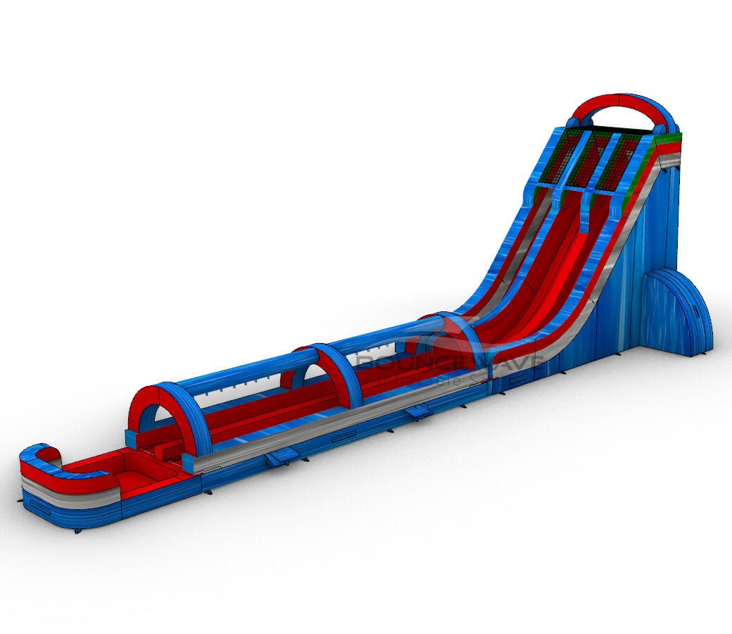 27ft Baja Splash Dual Lane 2 - Piece Water Slide With Slip & Slide - BounceWave Inflatable Sales