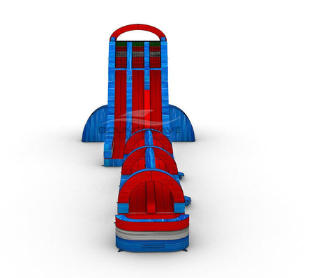 27ft Baja Splash Dual Lane 2 - Piece Water Slide With Slip & Slide - BounceWave Inflatable Sales