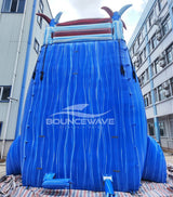 28ft Star Spangled Splash 2 - Piece Commercial Water Slide with Inflatable Slip & Slide - BounceWave Inflatable Sales