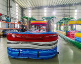 35ft Baja Dual Lane Inflatable Slip N' Slide - BounceWave Inflatable Sales