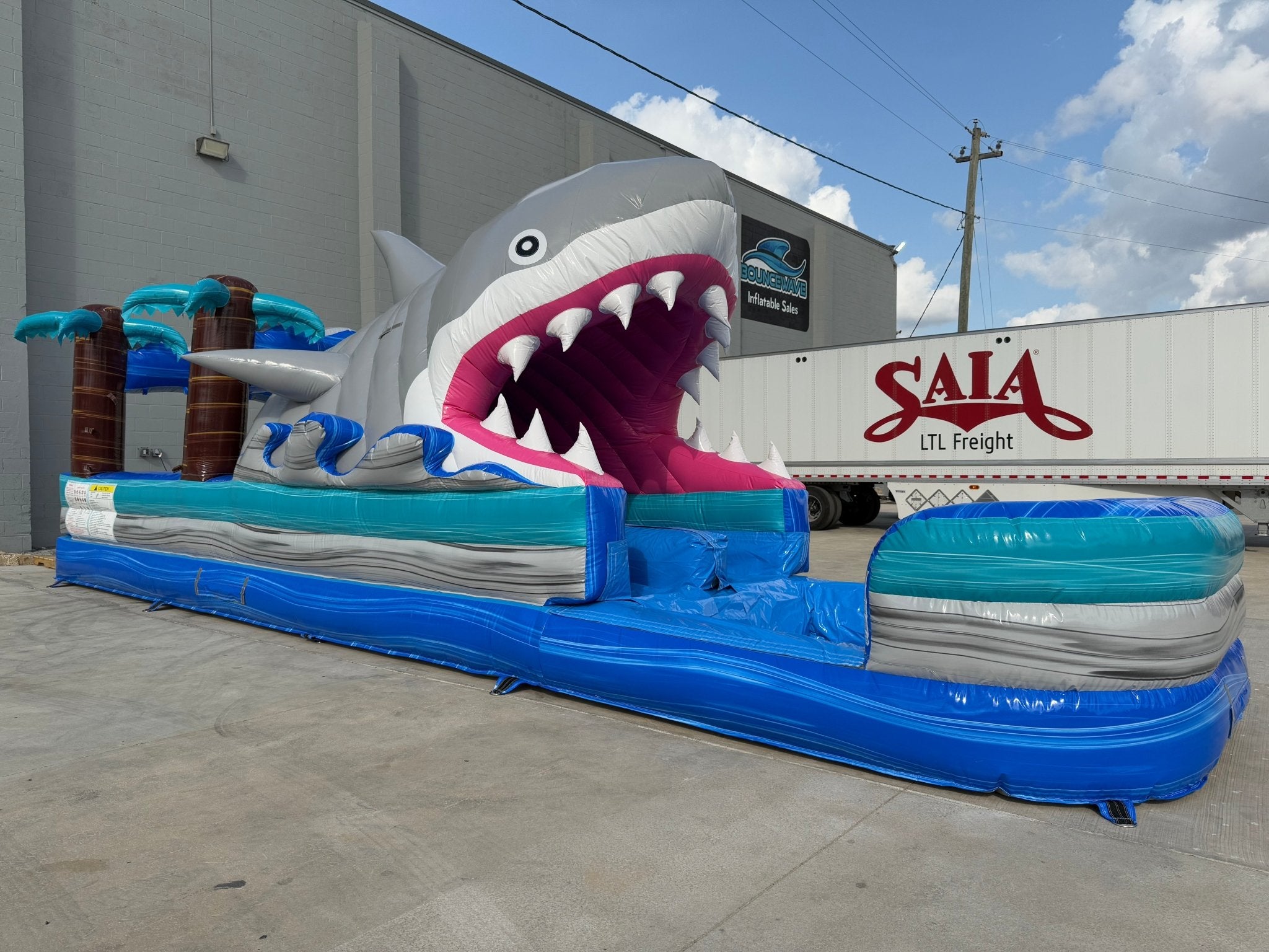 35ft Cayman Shark Attack Dual Lane Slip N Slide 35ft Cayman Shark Attack Dual Lane Slip N Slide
