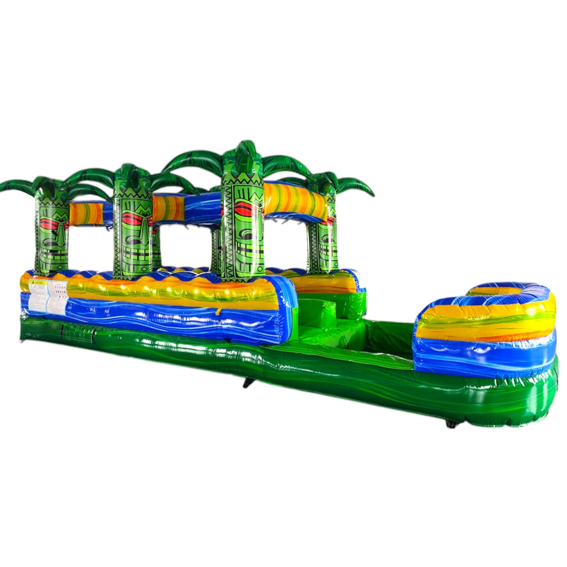 35ft Reggae Rush Dual Lane Inflatable Slip N' Slide
