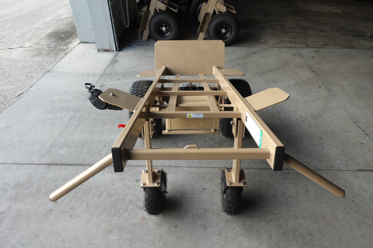 4 - Wheel Heavy Duty Hand Truck Dolly with Winch - BounceWave Inflatable Sales