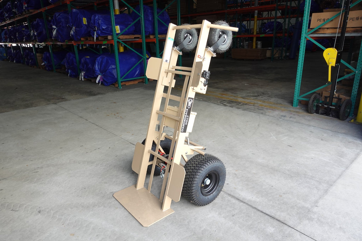 4 - Wheel Heavy Duty Hand Truck Dolly with Winch - BounceWave Inflatable Sales