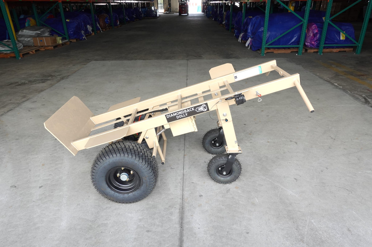 4 - Wheel Heavy Duty Hand Truck Dolly with Winch - BounceWave Inflatable Sales