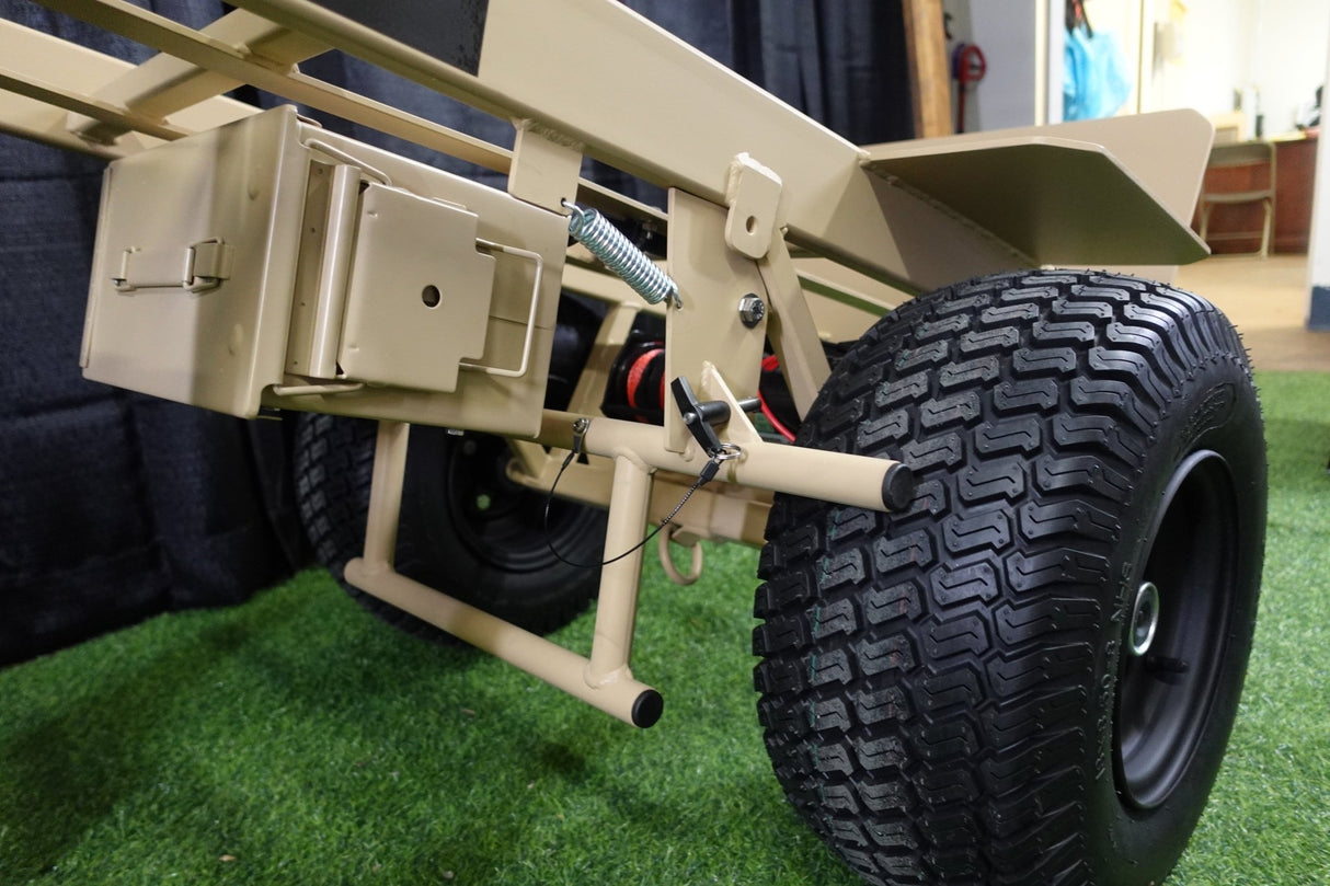 4 - Wheel Heavy Duty Hand Truck Dolly with Winch - BounceWave Inflatable Sales