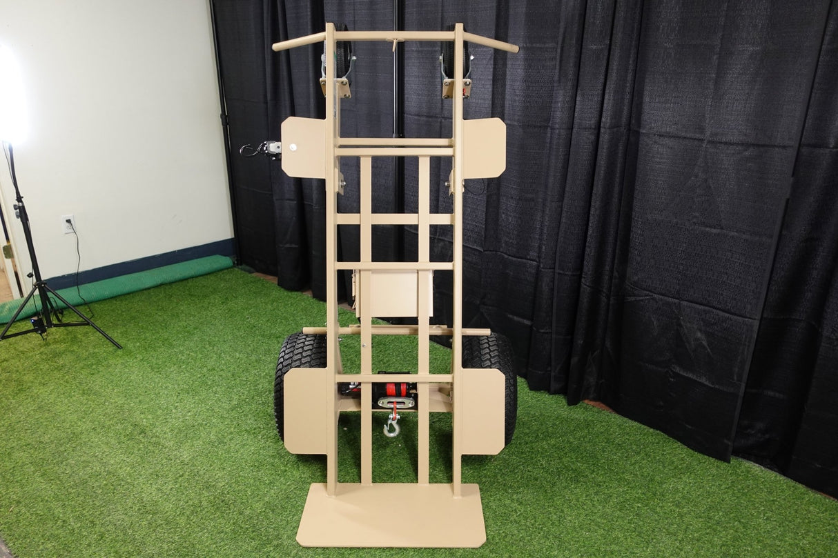 4 - Wheel Heavy Duty Hand Truck Dolly with Winch - BounceWave Inflatable Sales
