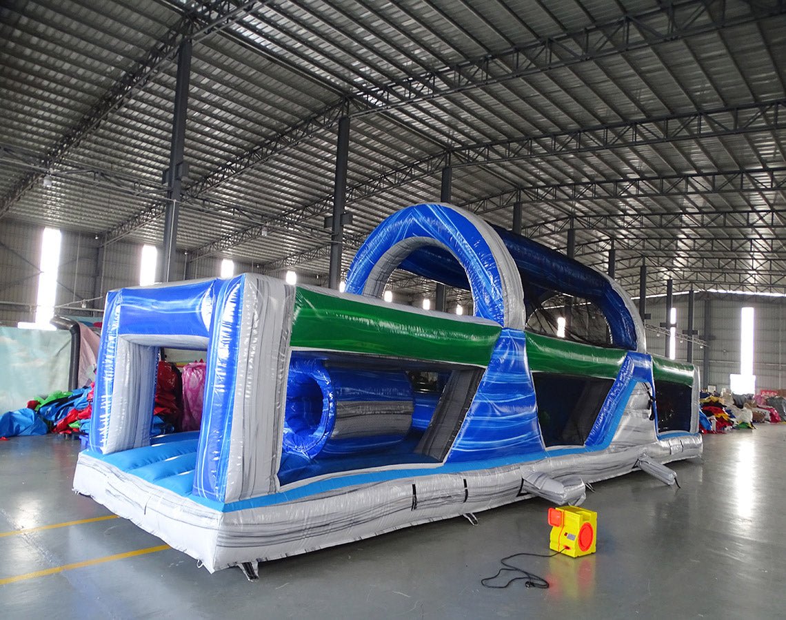 40ft Aloha Backyard Commercial Inflatable Obstacle Course - BounceWave Inflatable Sales
