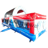 40ft American Thunder Backyard Commercial Inflatable Obstacle Course - BounceWave Inflatable Sales