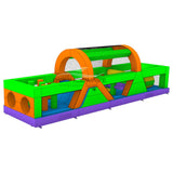 40ft ColorBurst Backyard Commercial Inflatable Obstacle Course - BounceWave Inflatable Sales